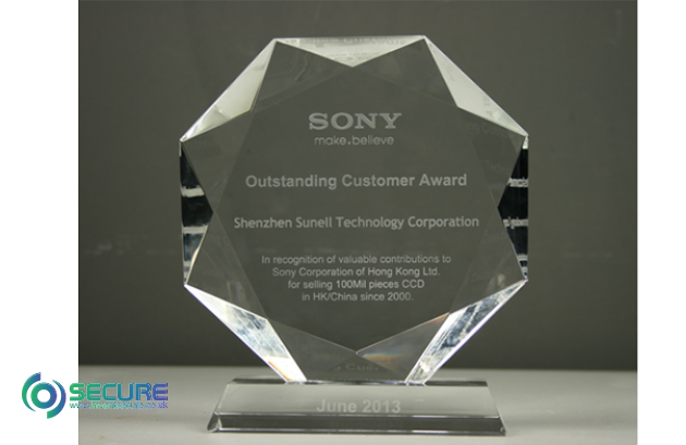 Won the 'Outstanding Customer Award' by Sony